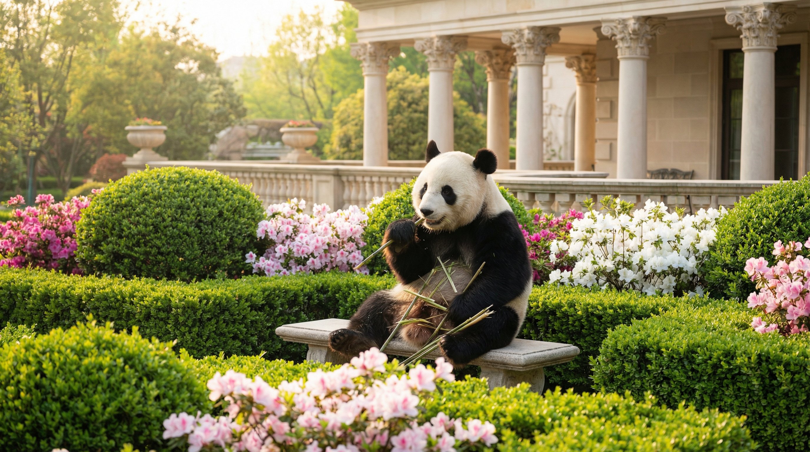 大熊猫竹林嘻戏 - 海角独家高清视频纪录